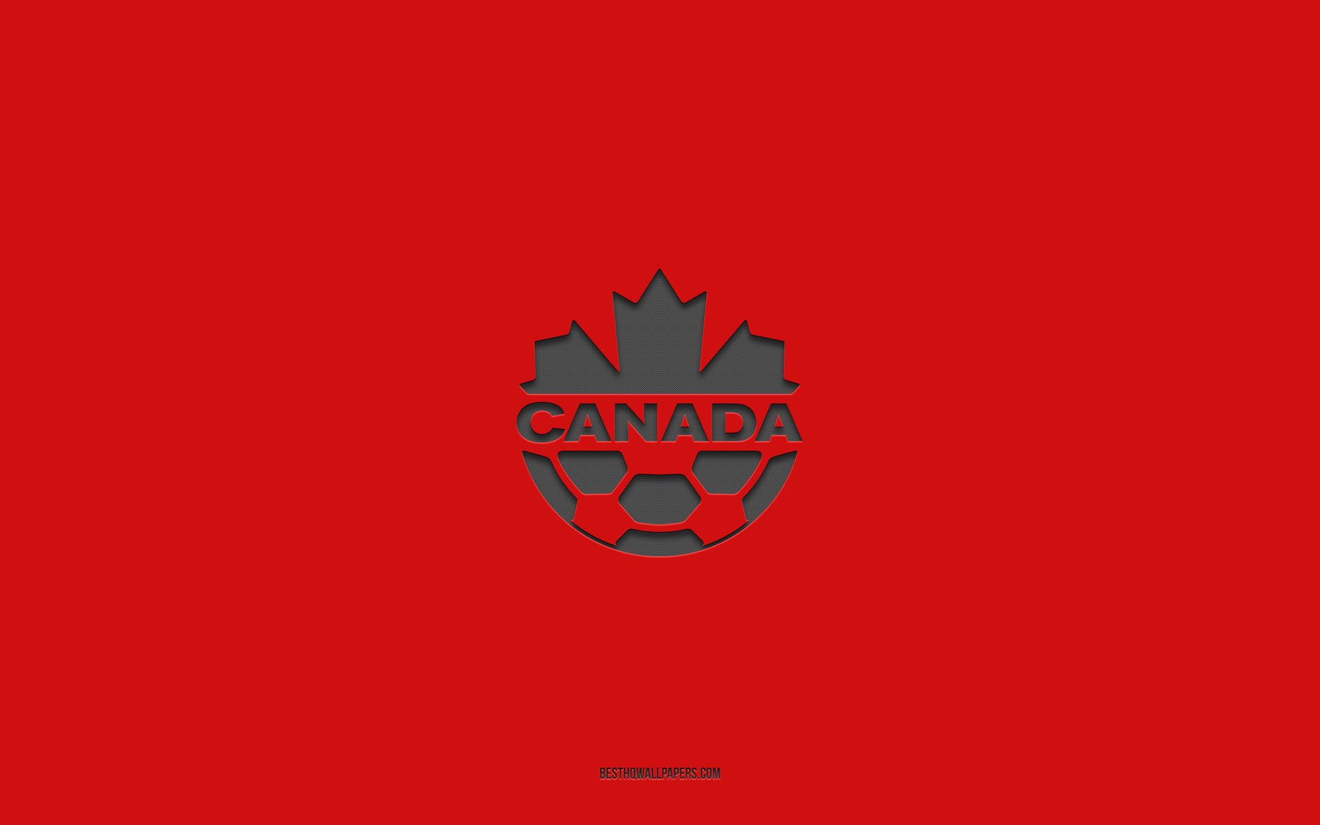 Canada National Football Team Red Emblem Background