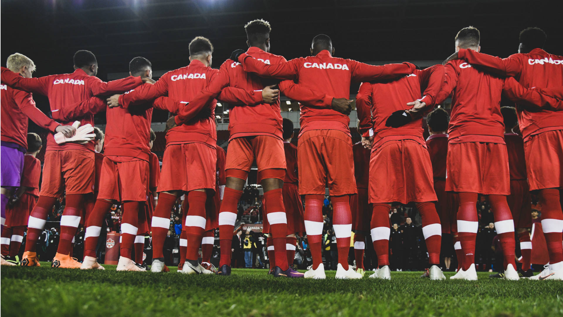 Canada National Football Team Red Kit Background