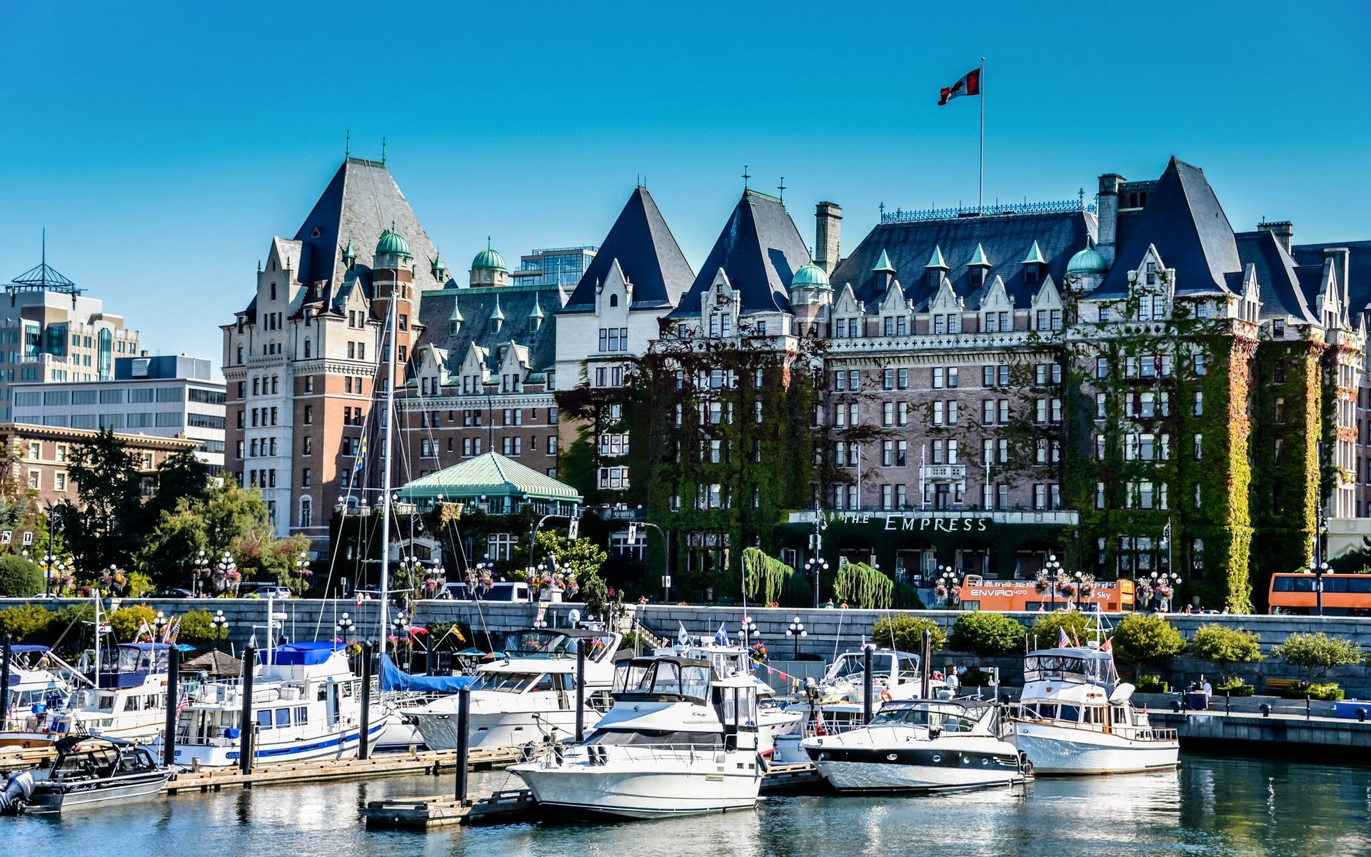 Canada Victoria Harbour Cruise Ships