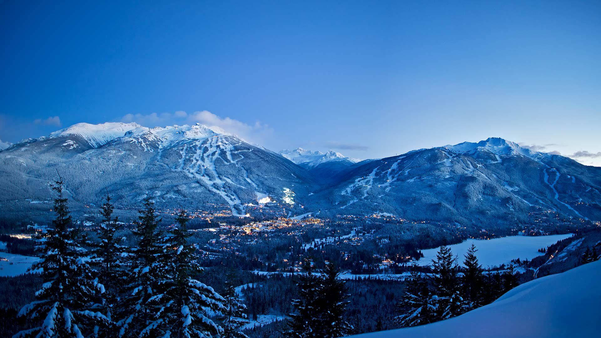 Canada Whistler Snowy Mountains