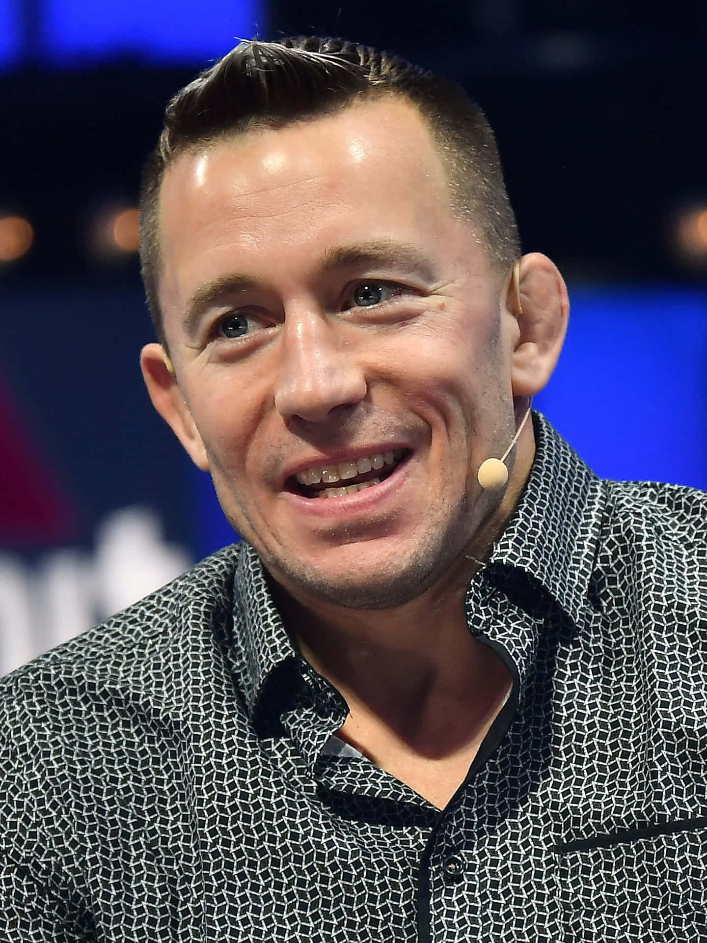 Canadian Actor Georges St-pierre Smiling