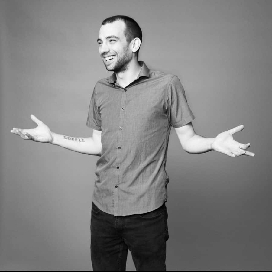 Canadian Actor Jay Baruchel In A Candid Shot Background