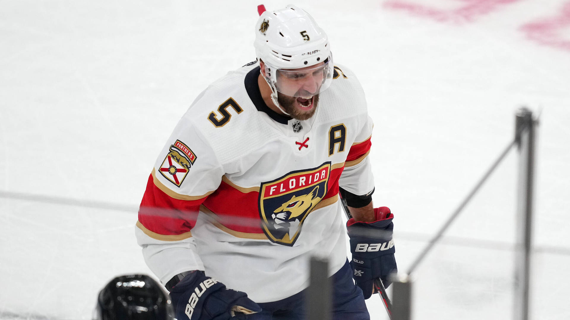 Canadian Athlete Aaron Ekblad Candid High Angle Shot Background