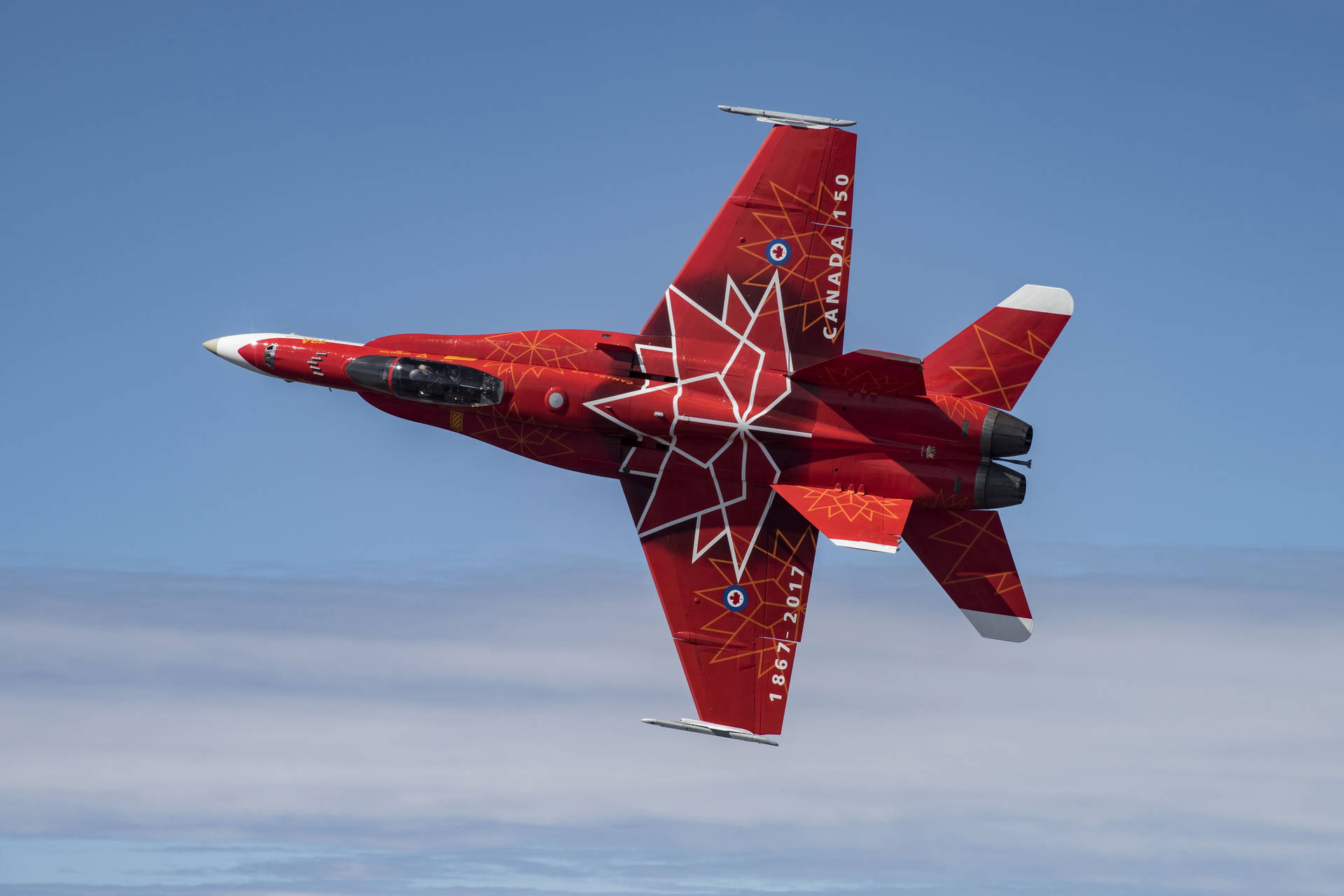 Canadian Cf-18 Fighter Jet Background