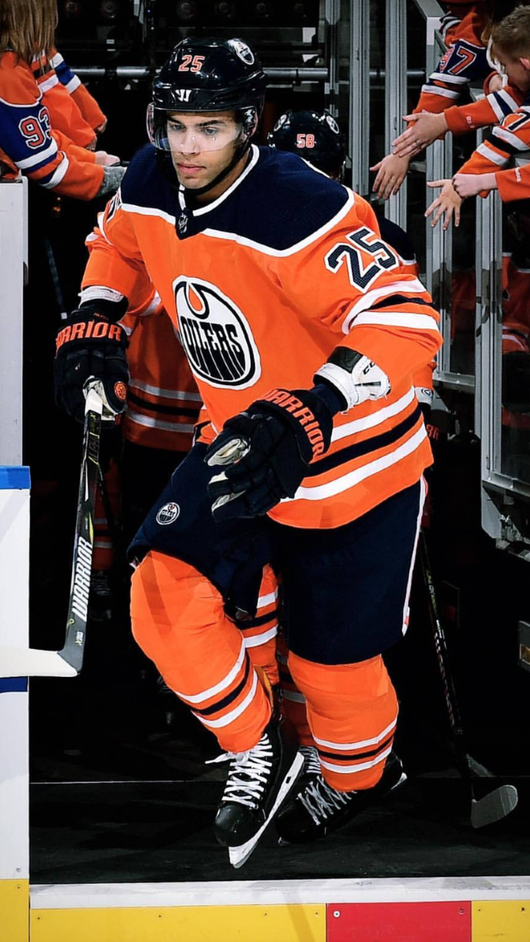 Canadian Edmonton Oilers Defenseman Darnell Nurse During Nhl Action Background