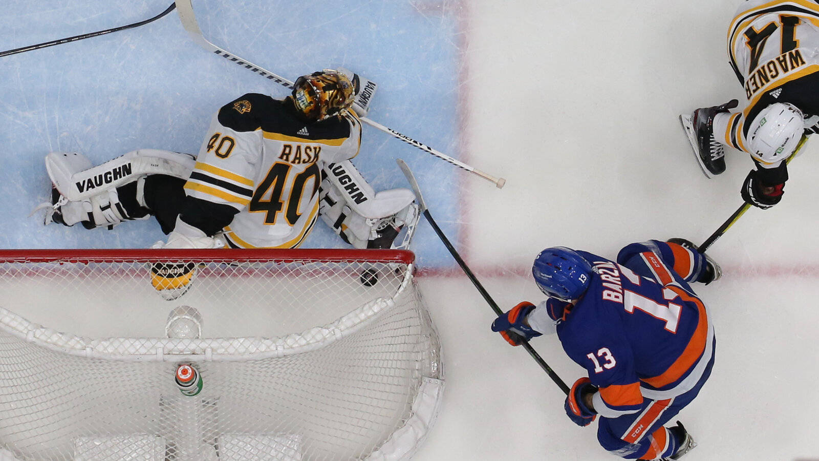 Canadian Ice Hockey Player Mathew Barzal Top View Angle Shot Background