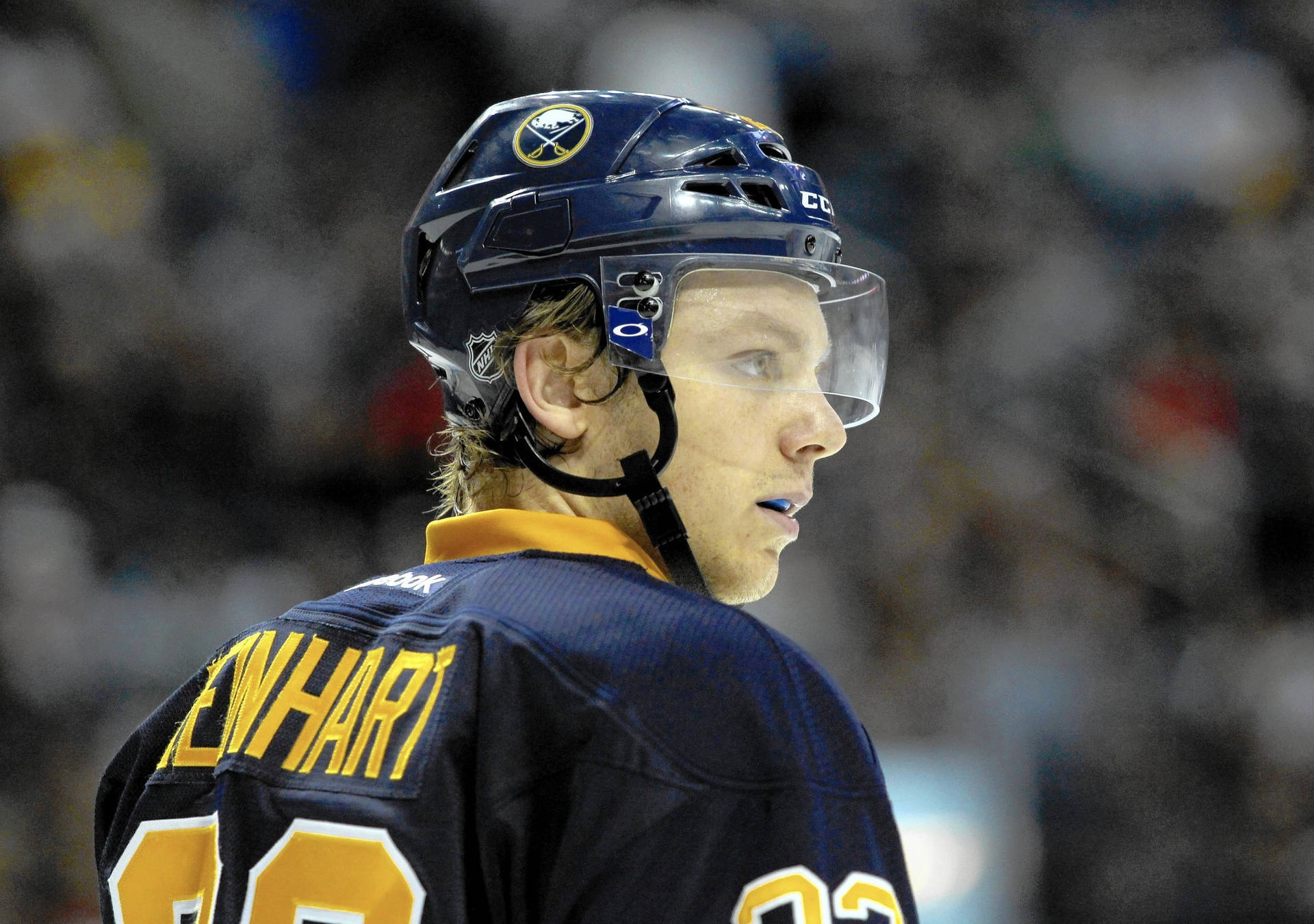 Canadian Ice Hockey Player Sam Reinhart Bokeh Shot Background