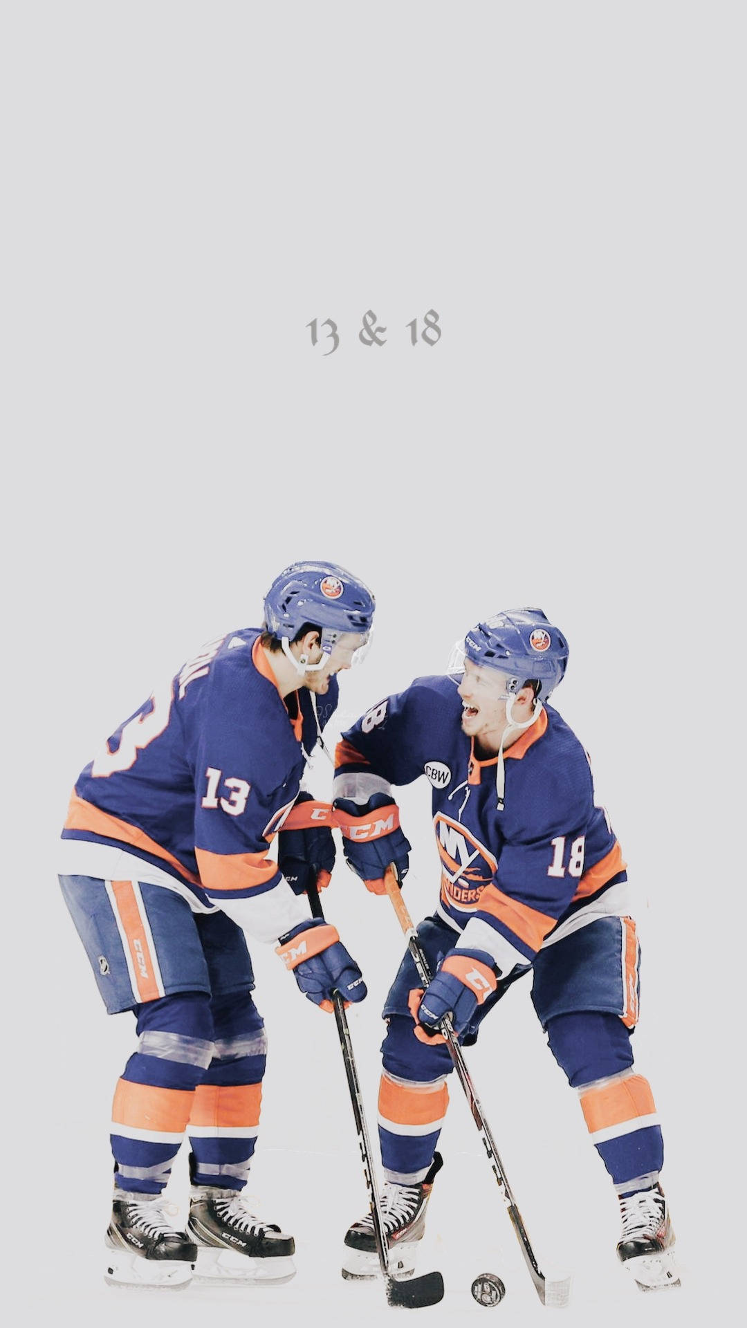 Canadian Ice Hockey Players Mathew Barzal And Anthony Beauvillier Background