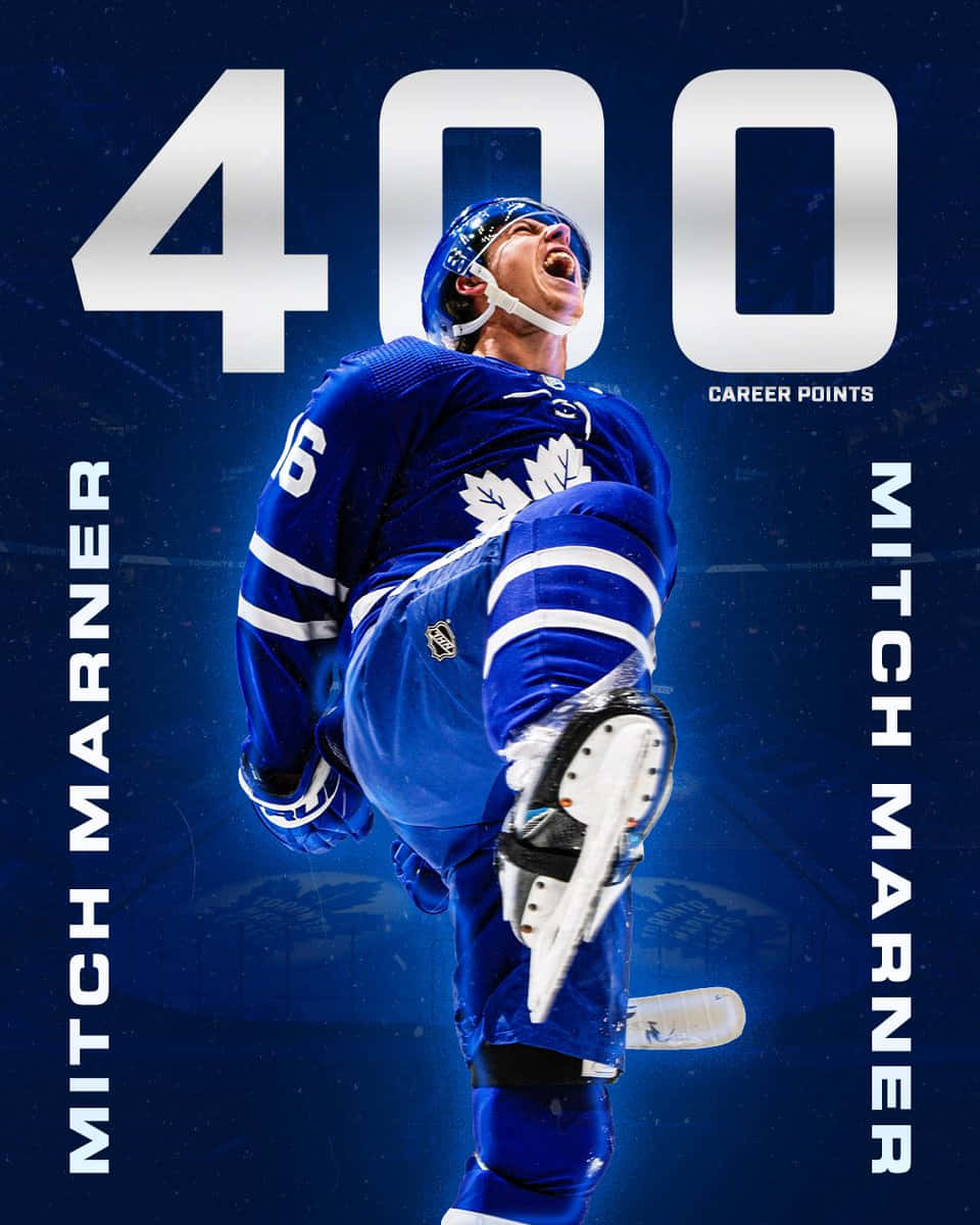 Canadian Ice Hockey Prodigy - Mitchell Marner's Career Highlights Poster Background