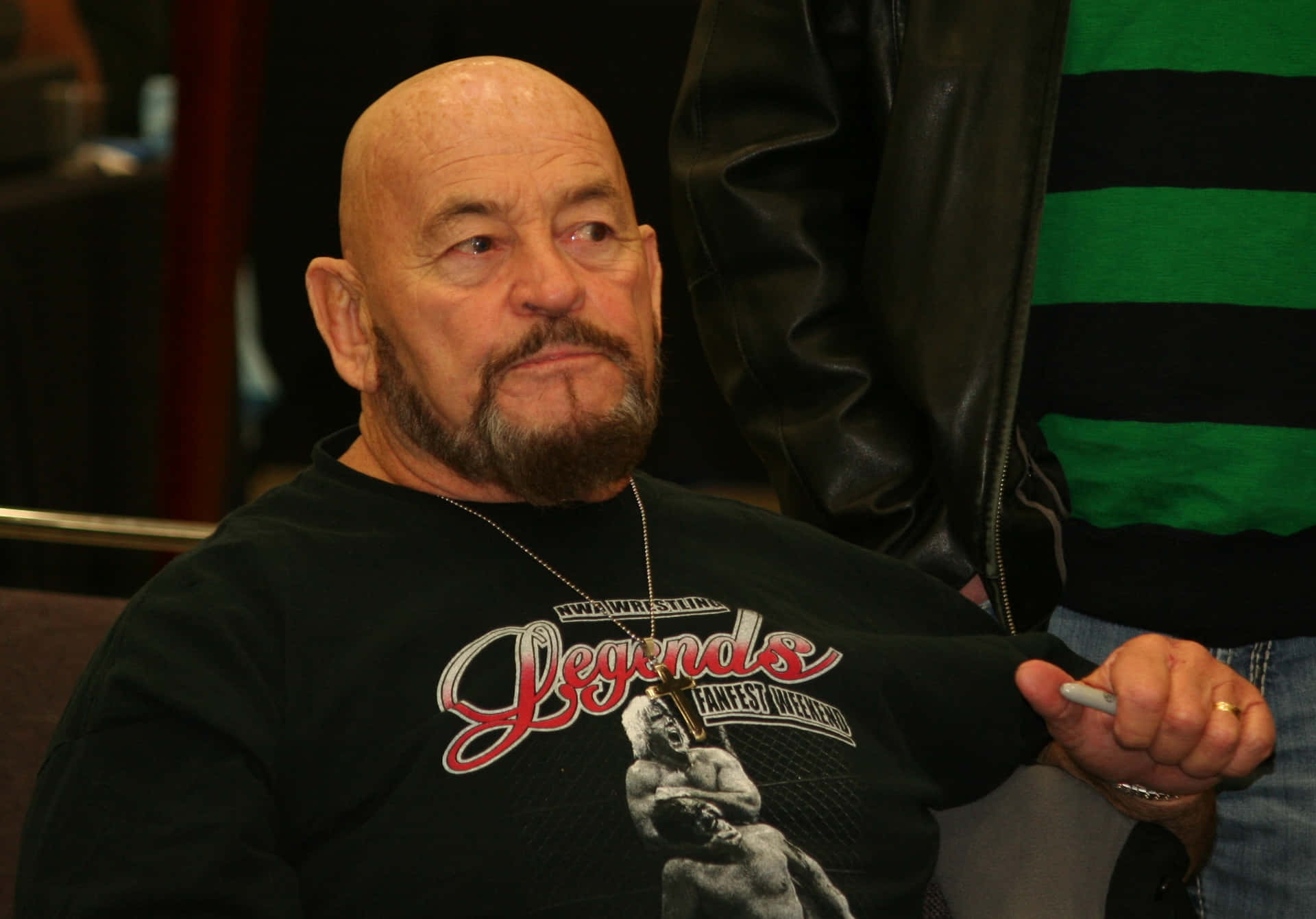 Canadian Legendary Wrestler, Ivan Koloff, At Wrestlecade Event Background