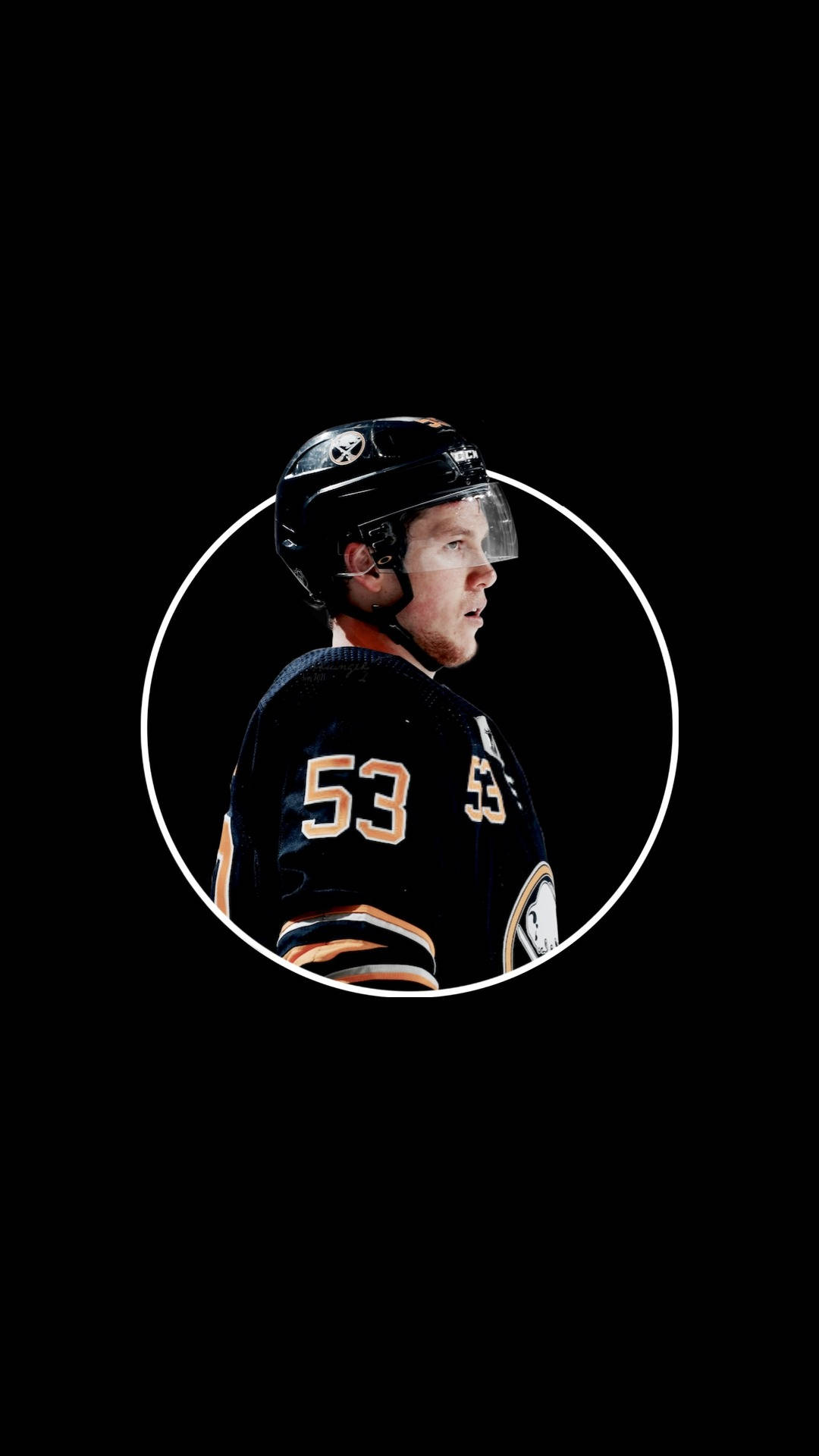 Canadian Nhl Player Jeff Skinner Black Minimalist Poster Background