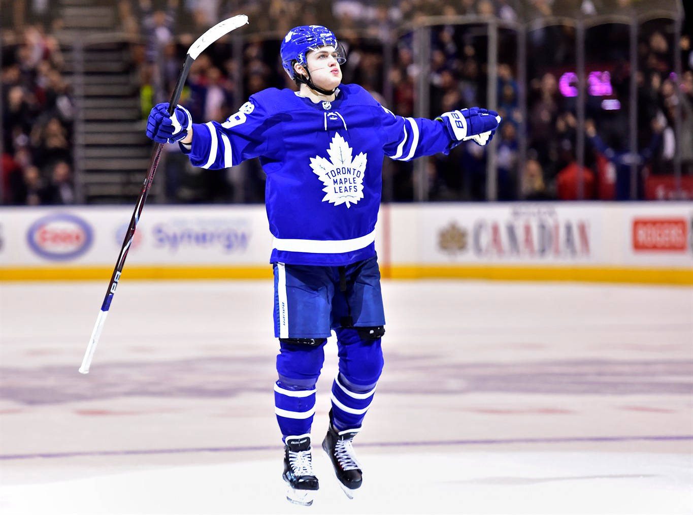 Canadian Nhl Player William Nylander Win Against New Jersey Devils