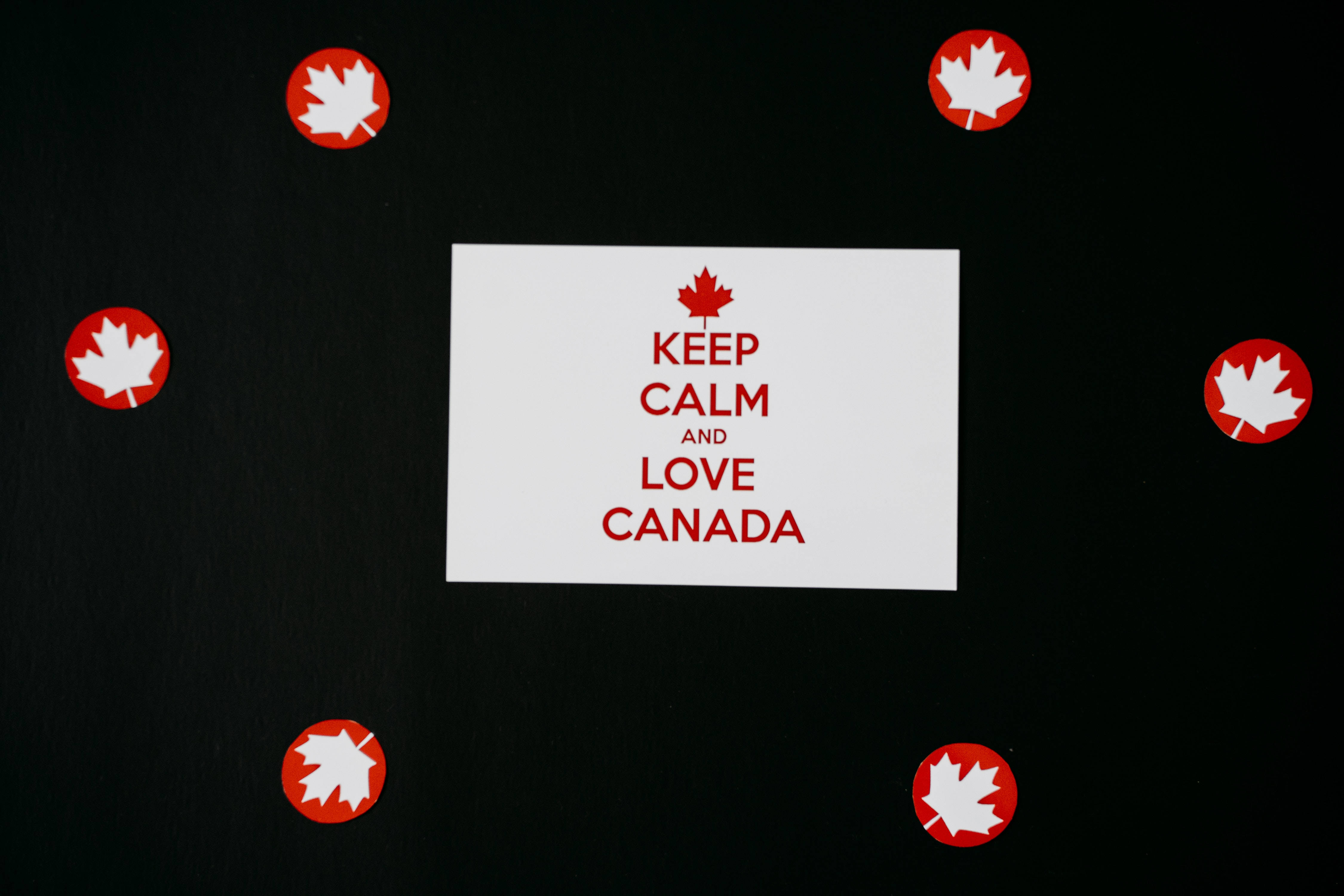 Canadian Poster Keep Calm Background