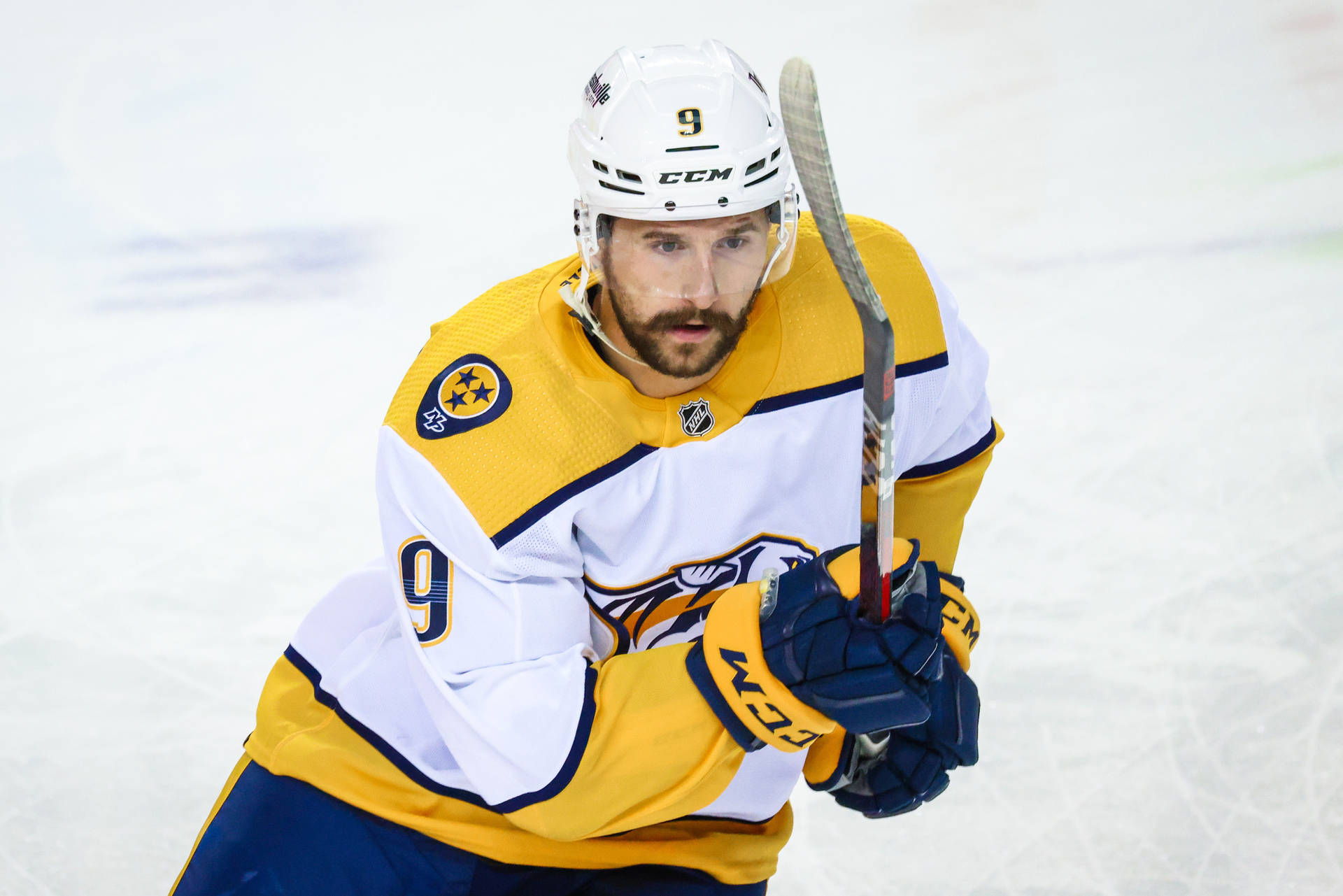 Canadian Professional Ice-hockey Player Ryan Johansen In Action