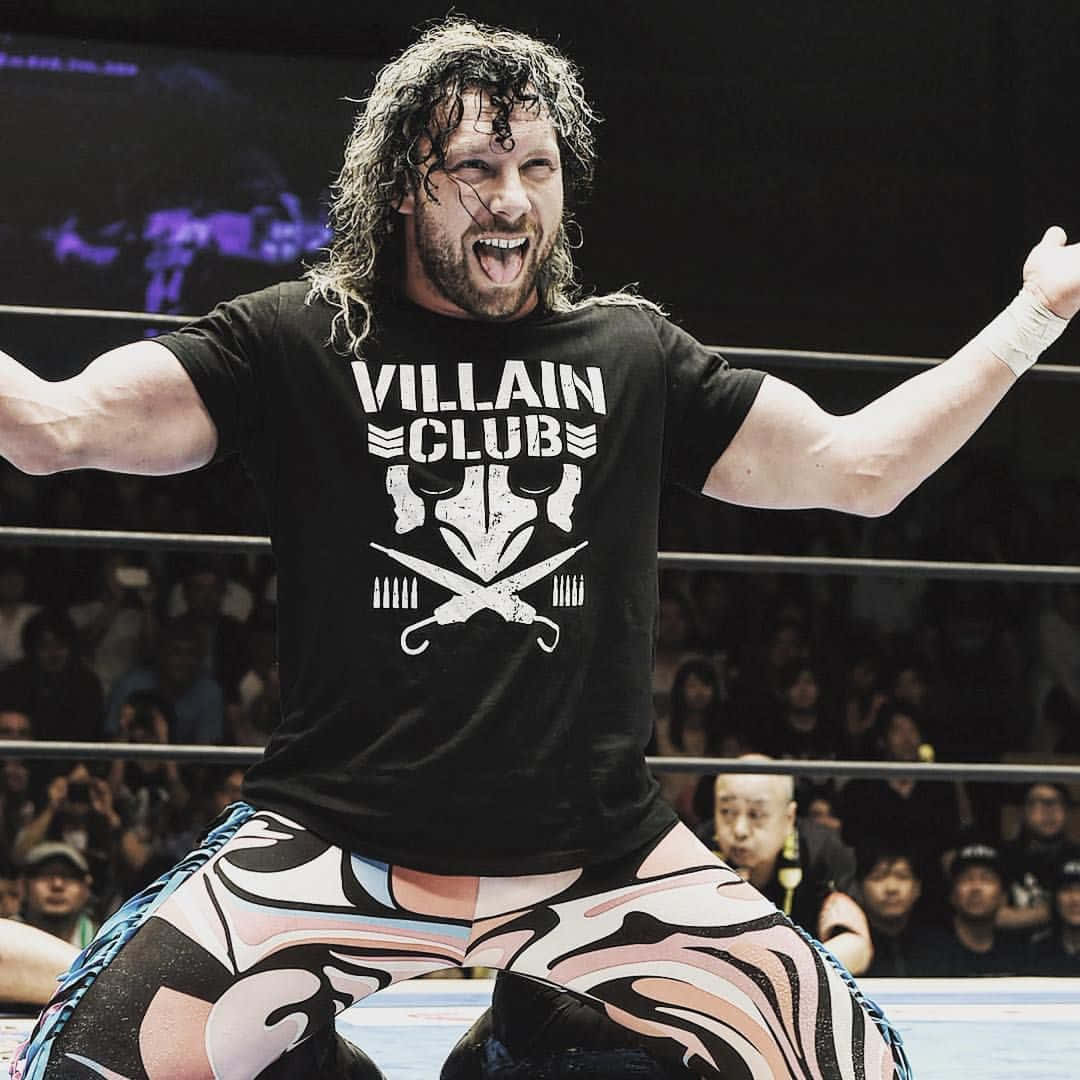 Canadian Wrestler Kenny Omega Villain Club Shirt Background