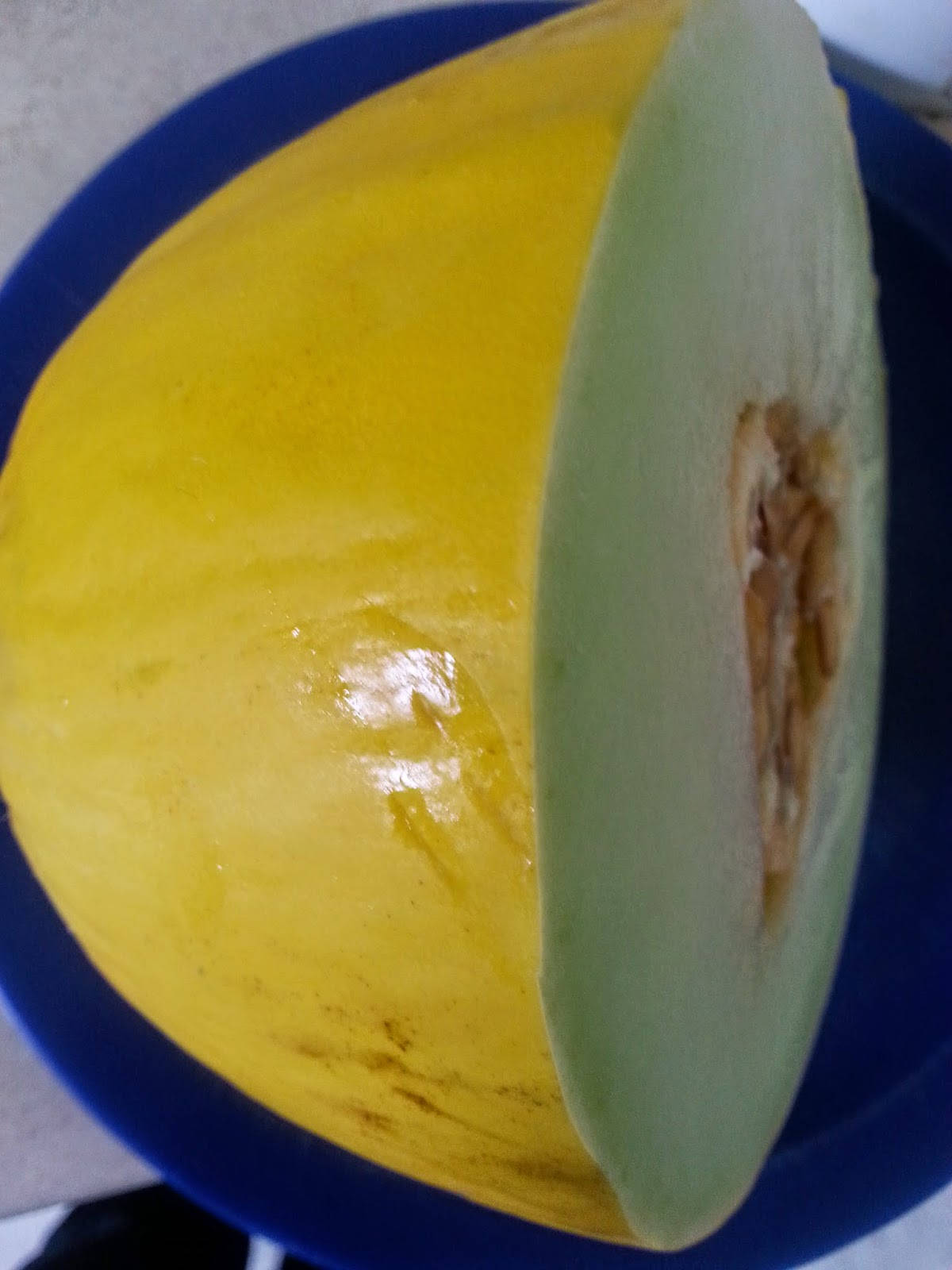 Canary Melon Cut In Half Background