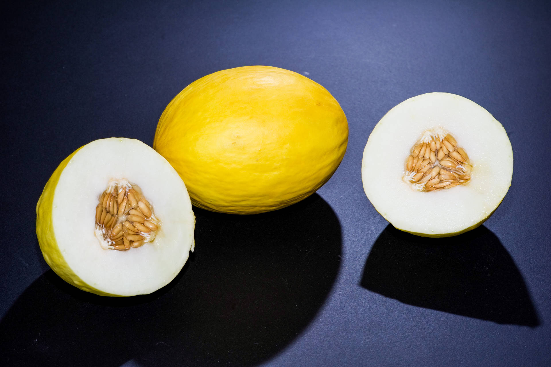 Canary Melon With Shadows Background