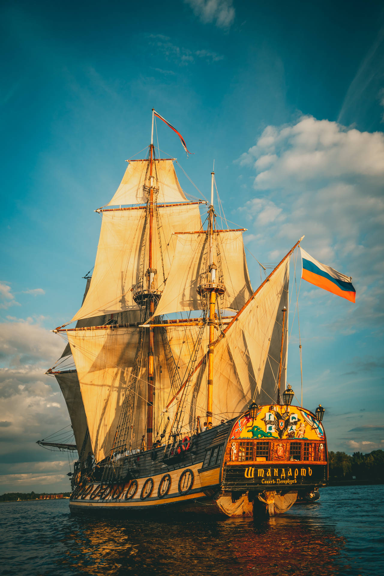 Canary Pirate Ship Background