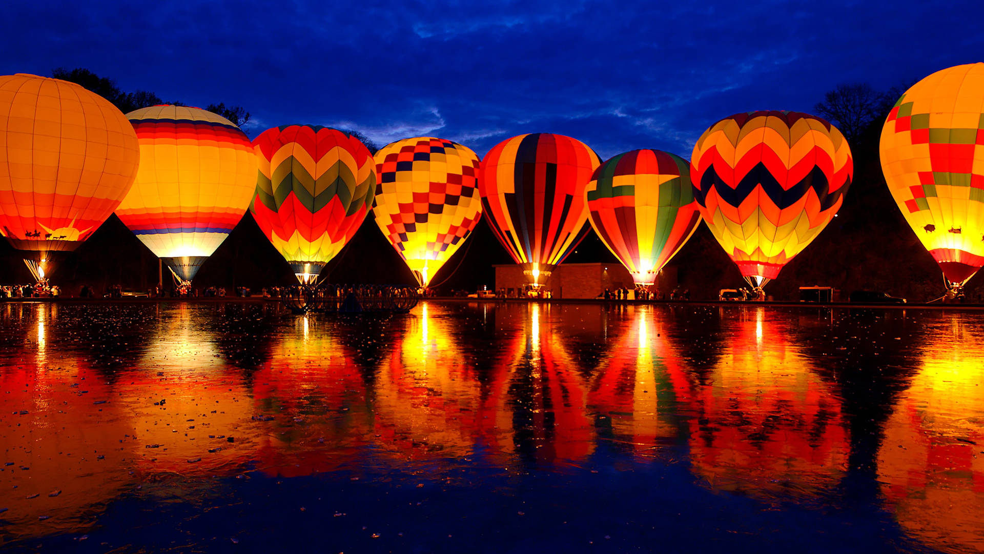 Canberra Gigantic Hot Air Balloons Background