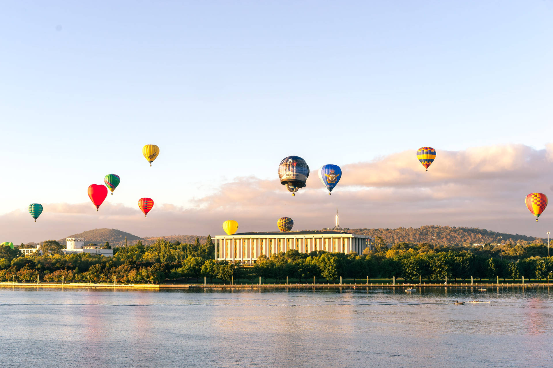 Canberra Hot Air Balloons Background