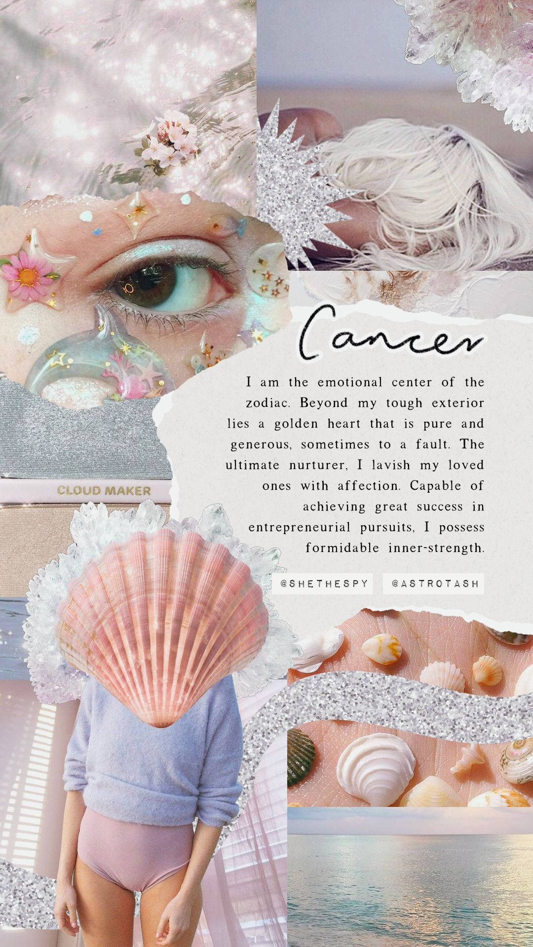 Cancer Light Aesthetic Portrait Background