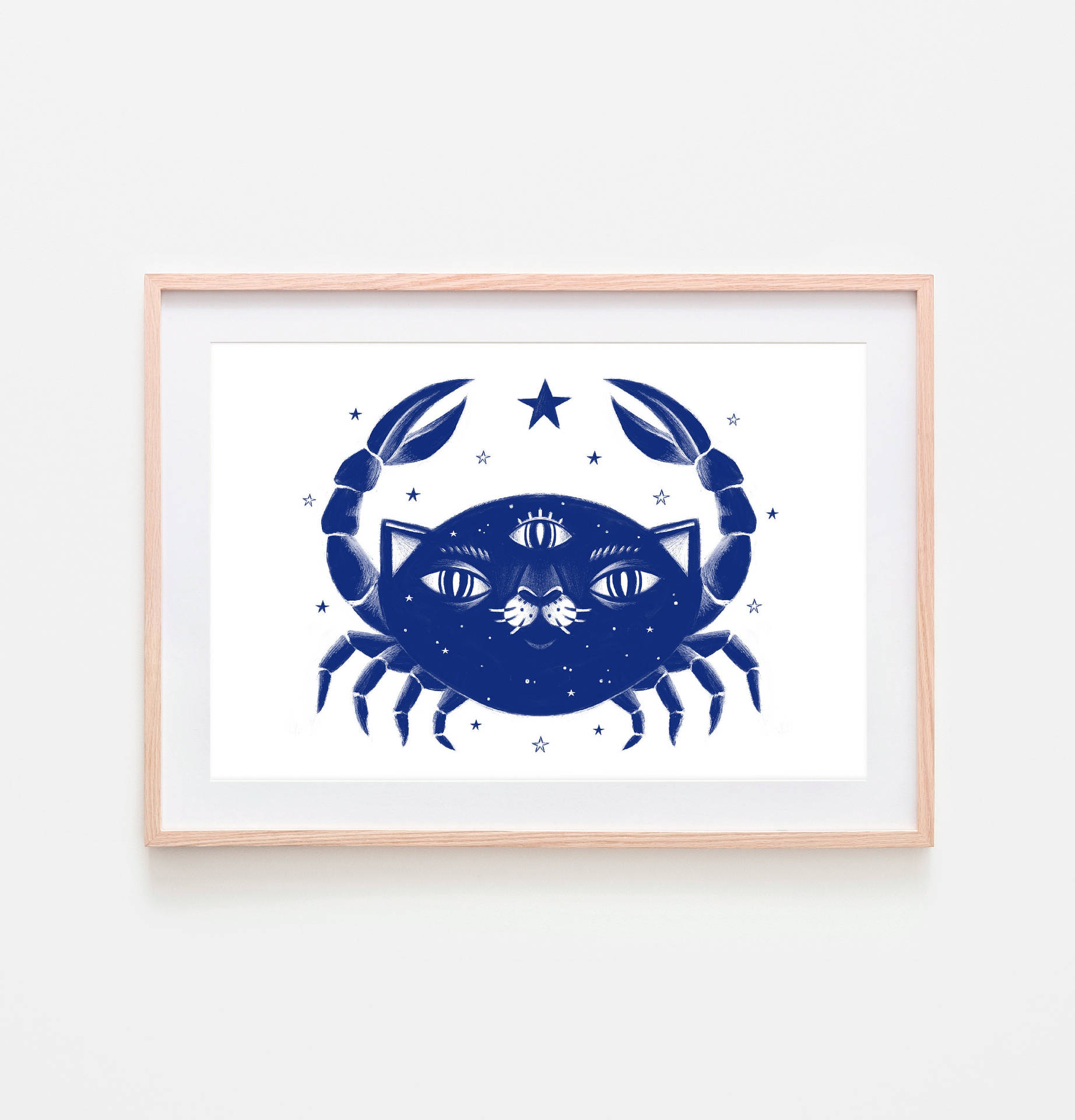 Cancer Zodiac Cat Crab Hybrid Background