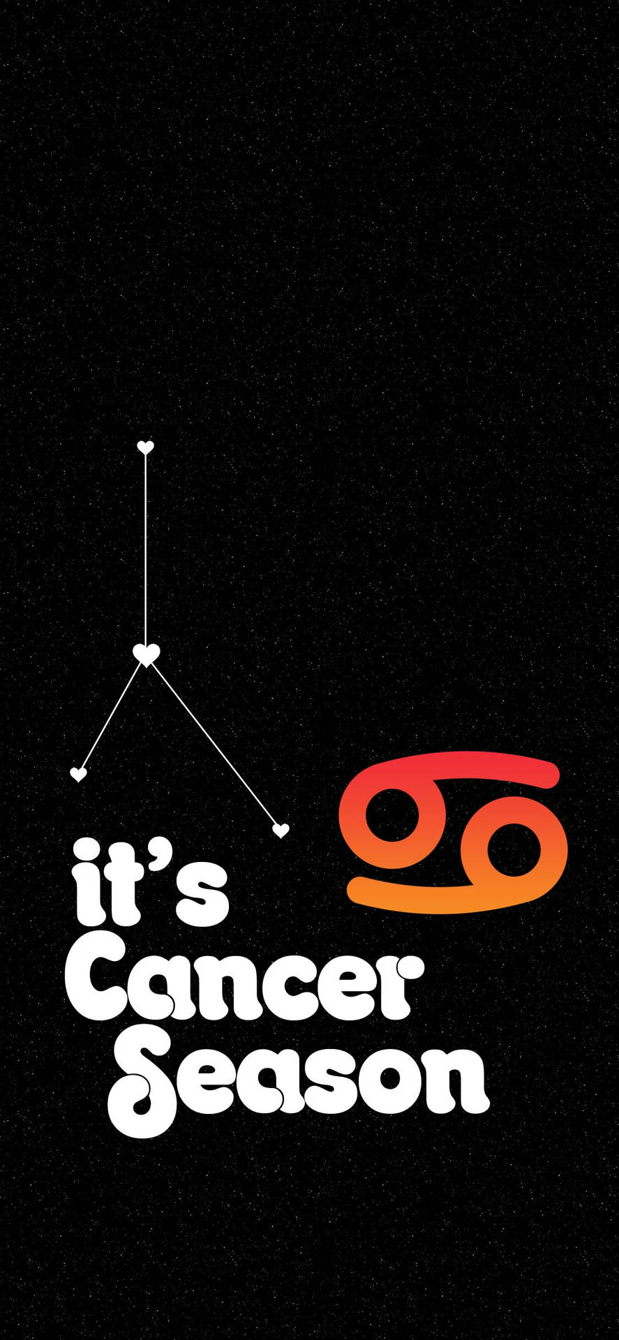 Cancer Zodiac Season Background