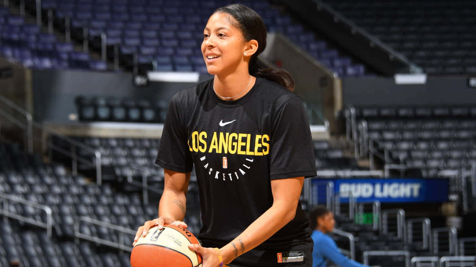 Candace Parker In Her Famous Move Background