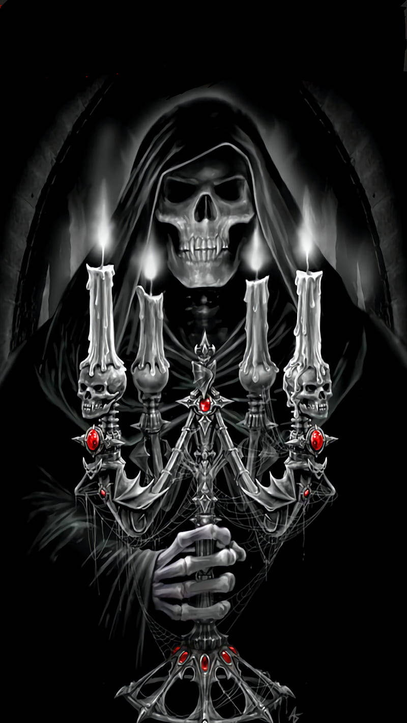 Candelabra Horror Phone Background