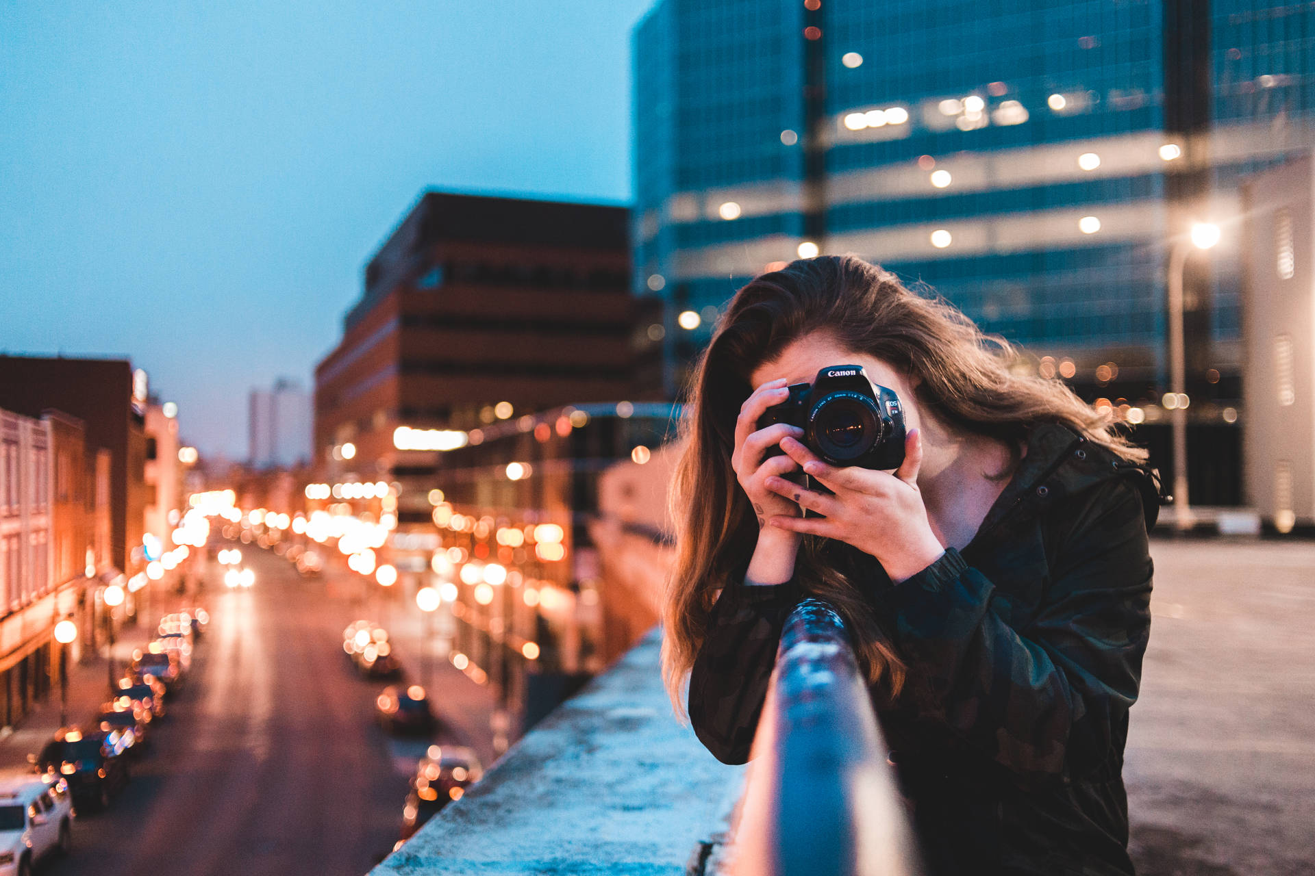 Candid Cityscape Photography Background