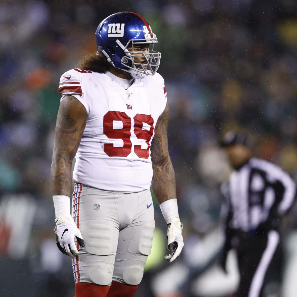 Candid Leonard Williams American Football Background