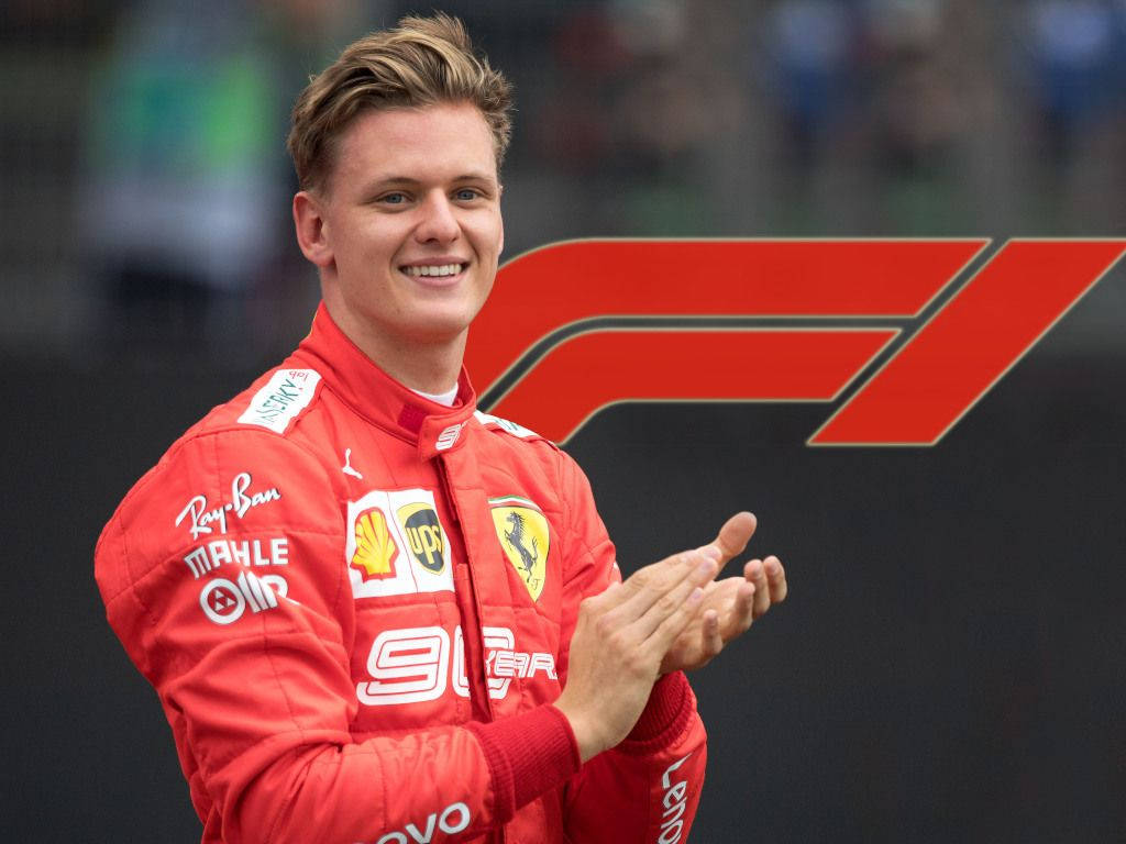 Candid Mick Schumacher Portrait Background