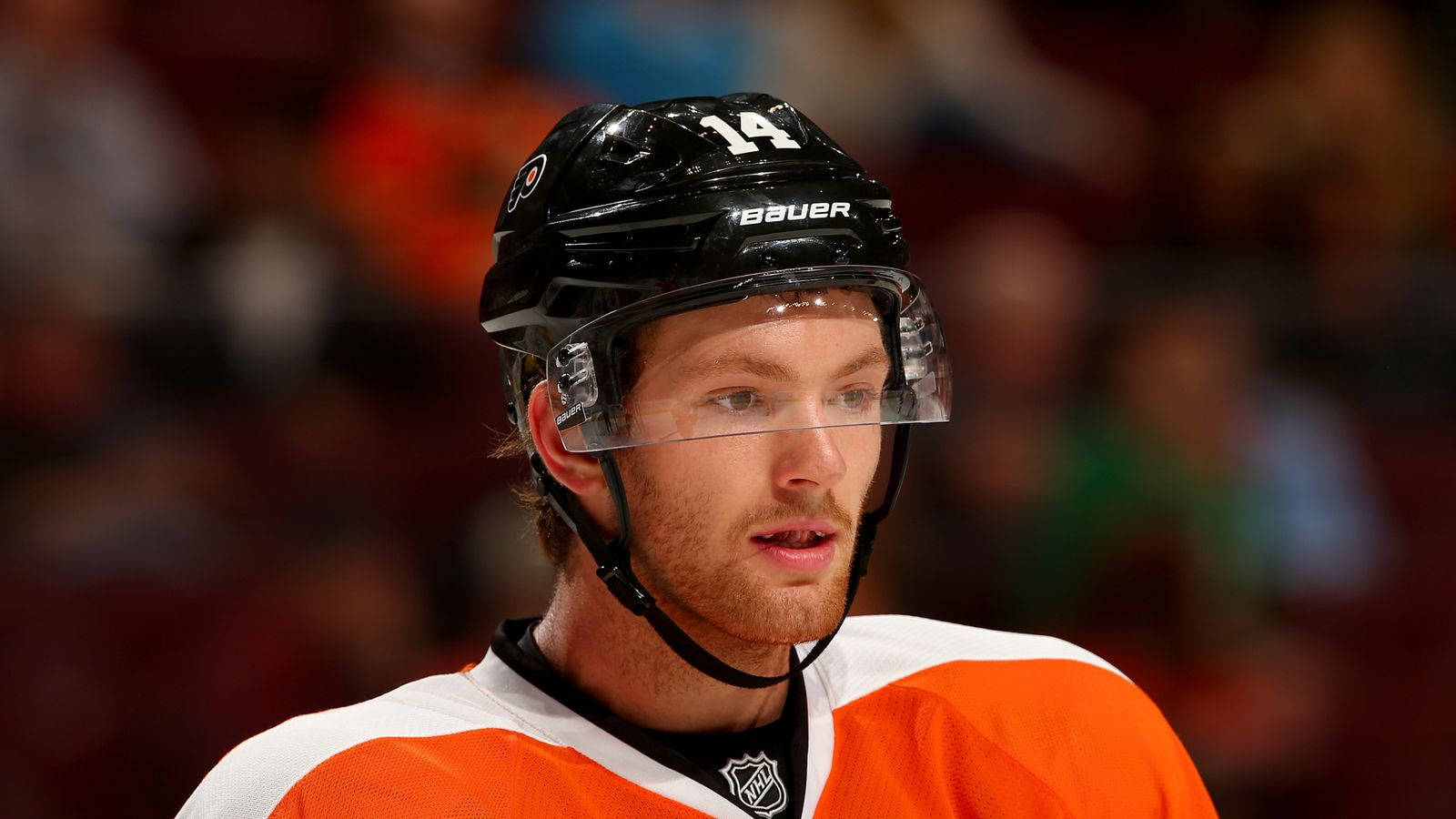 Candid Moment With Sean Couturier Background