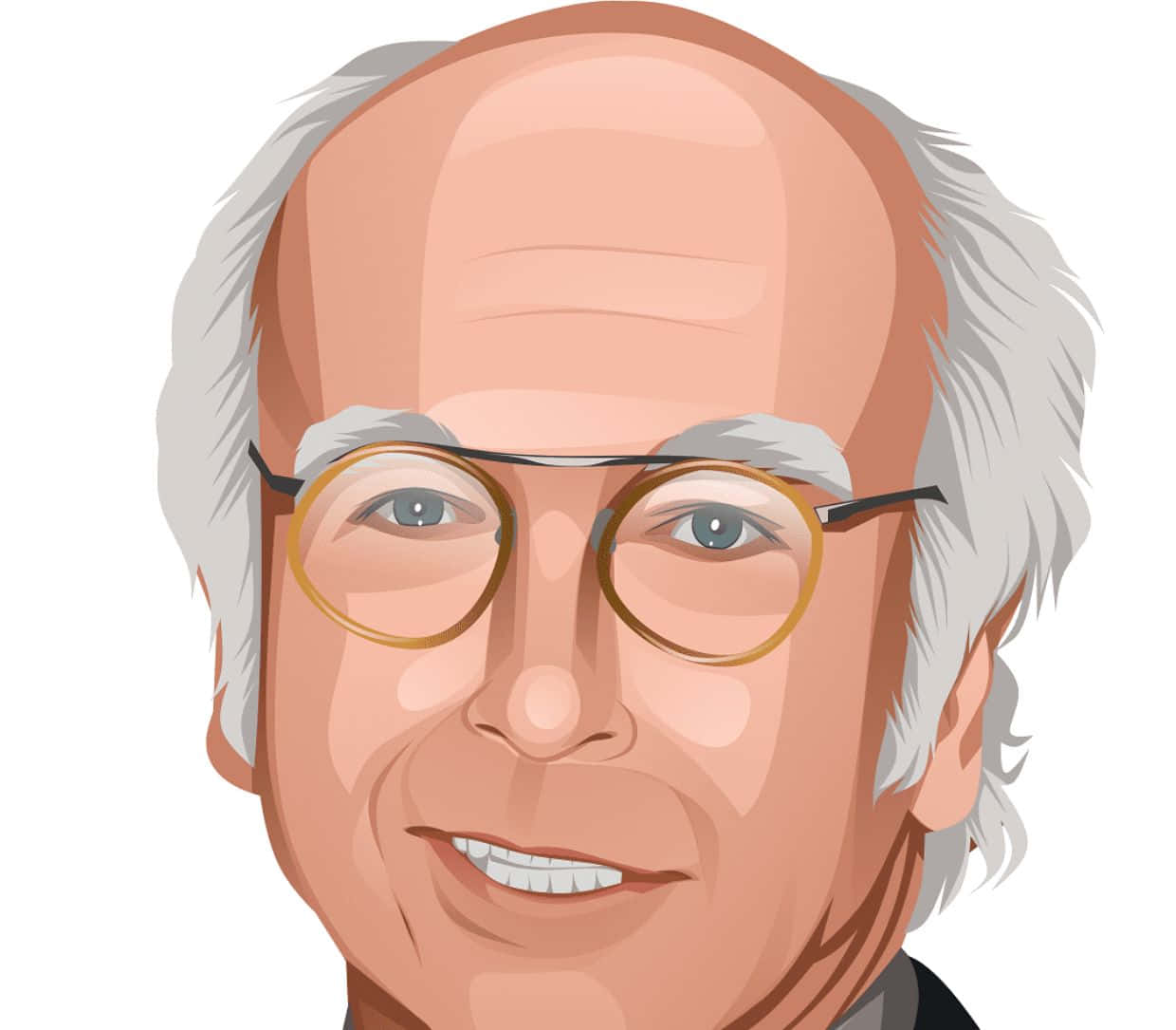 Candid Portrait Of Larry David Background