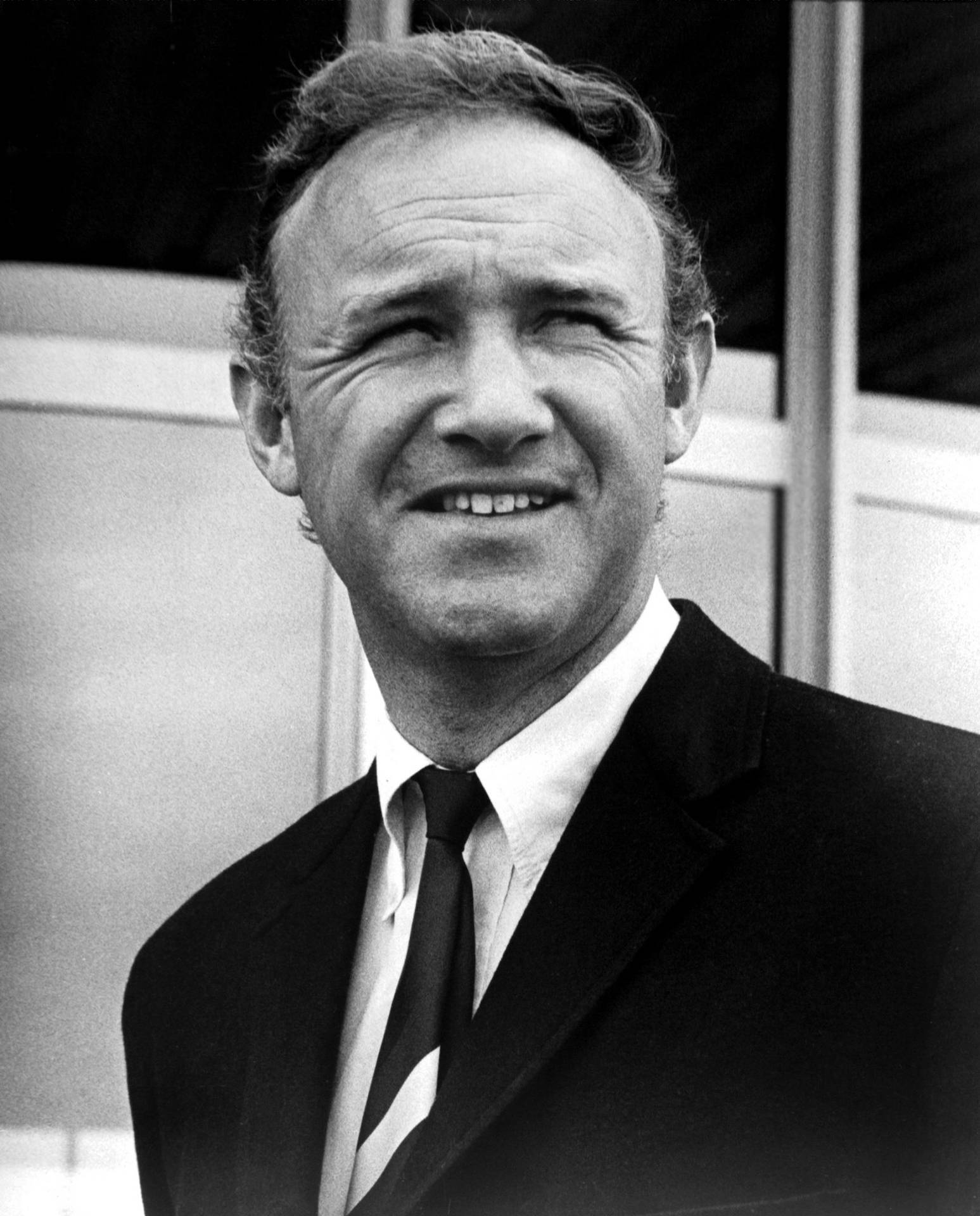 Candid Shot Gene Hackman Background