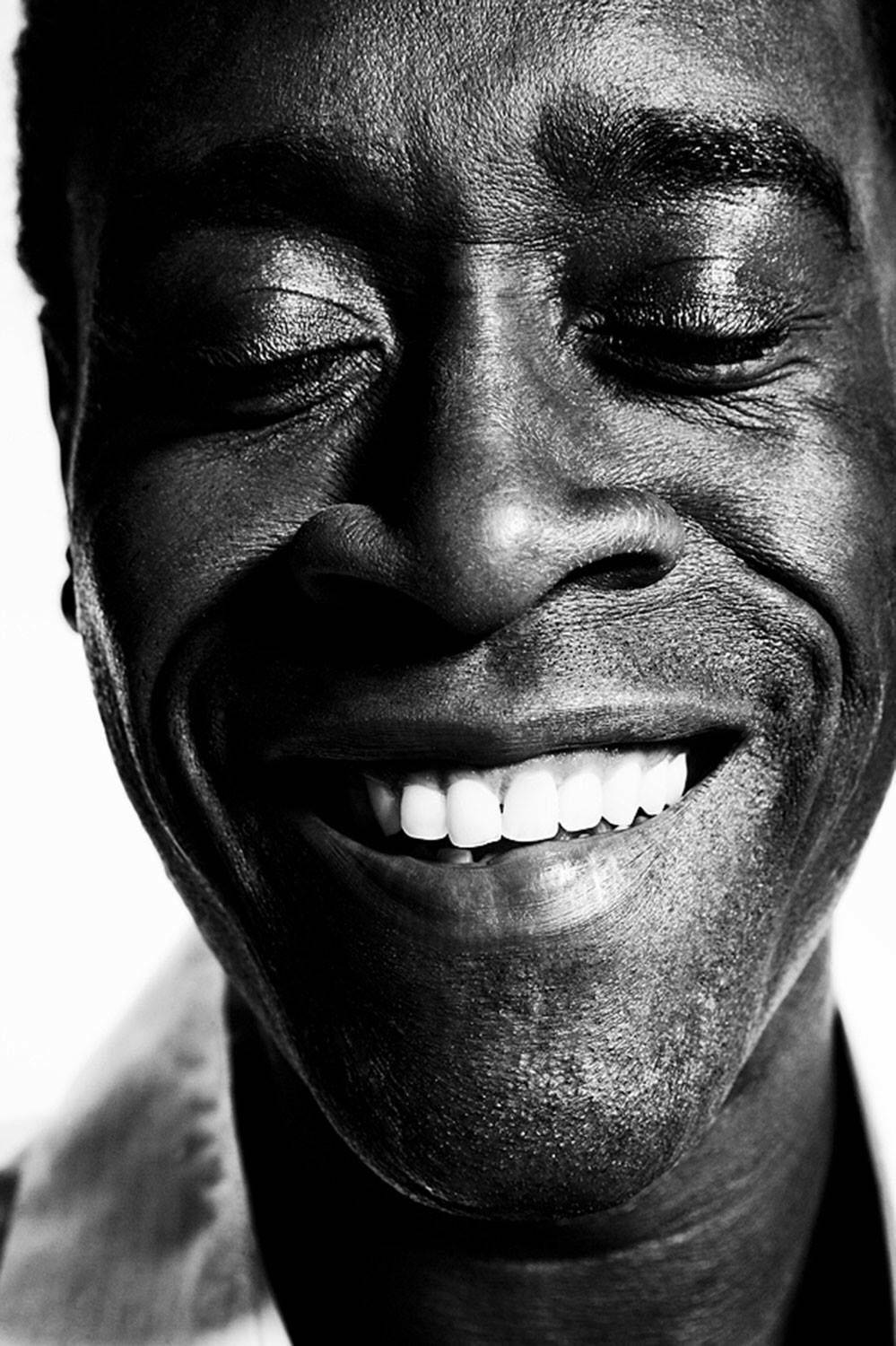 Candid Smile Of Don Cheadle Background