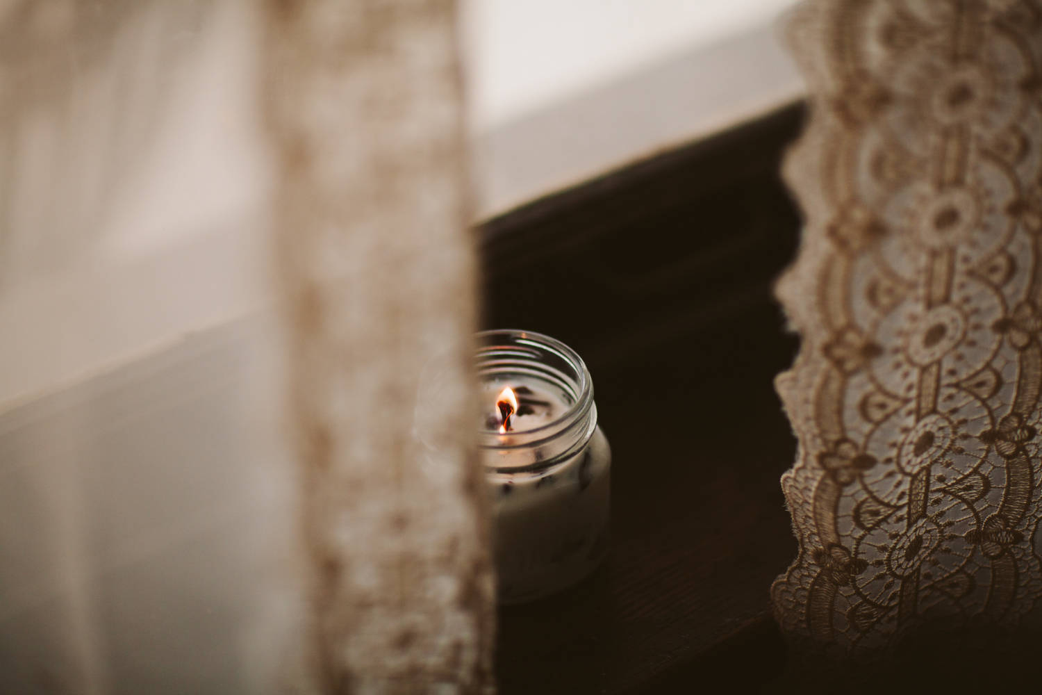 Candle Behind Curtains For Pinterest Laptop Background