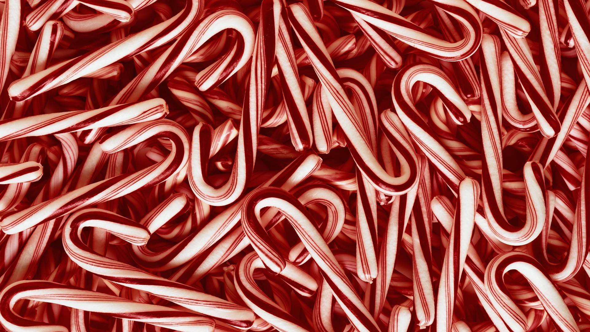 Candy Cane Christmas Laptop Background