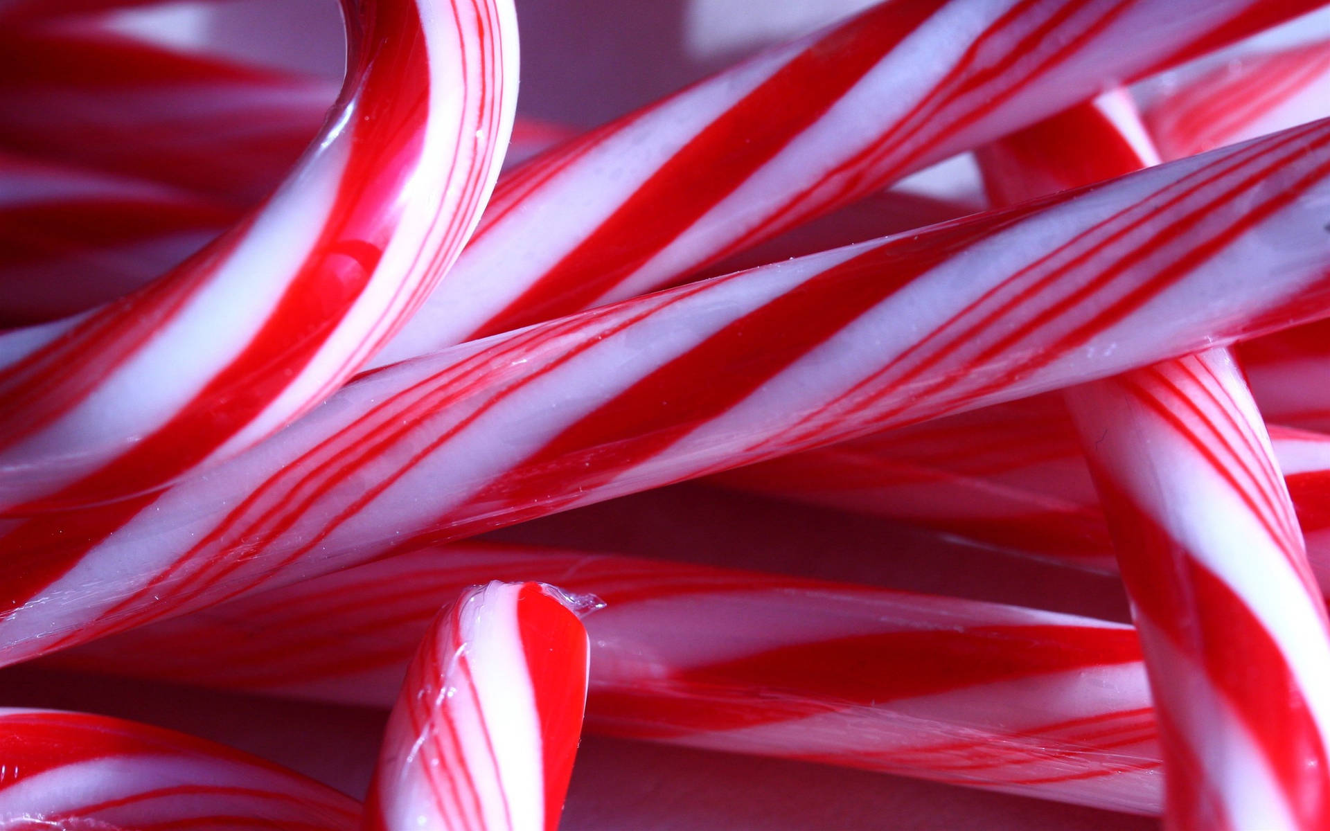 Candy Cane Close-up Background