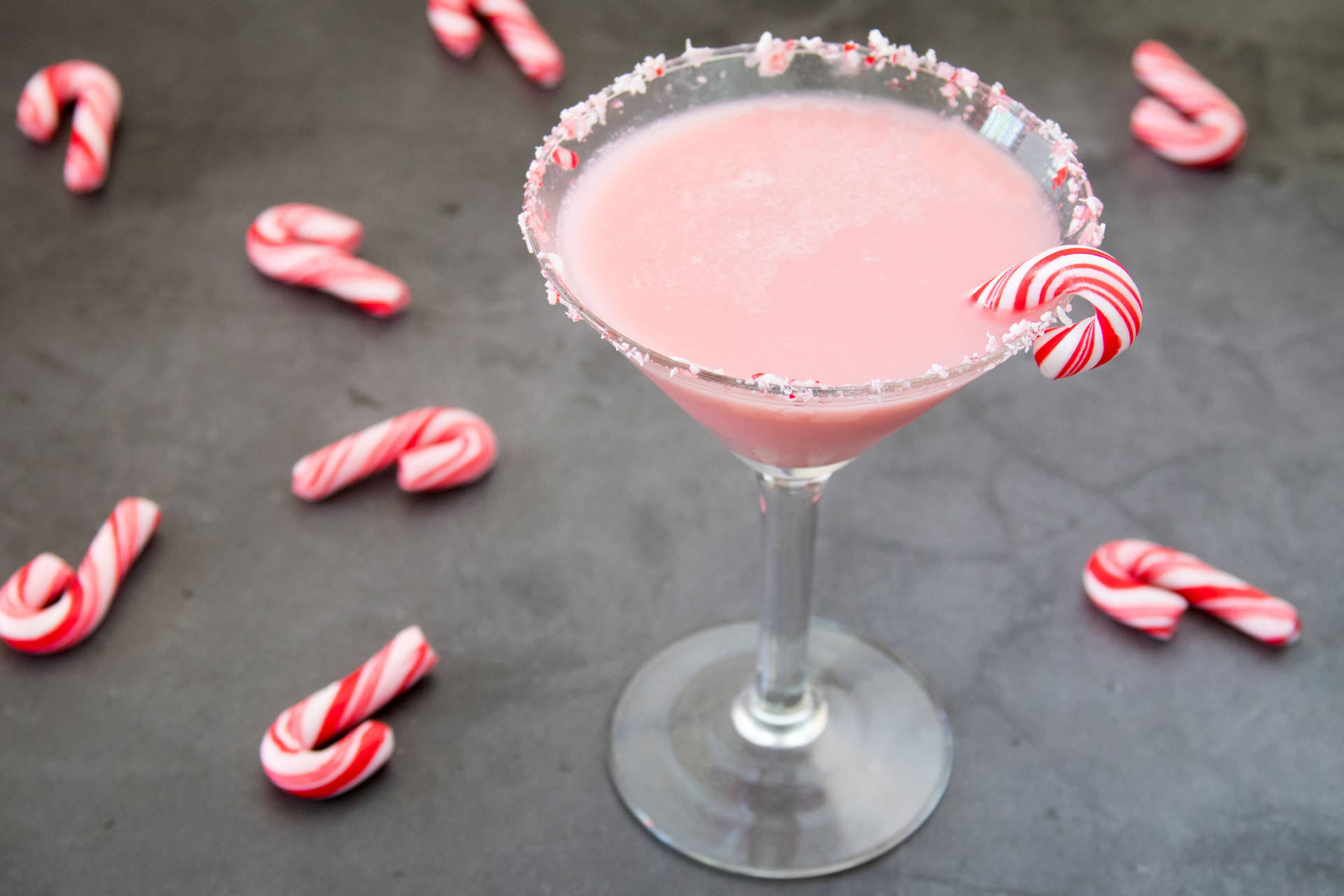 Candy Cane Drink Background
