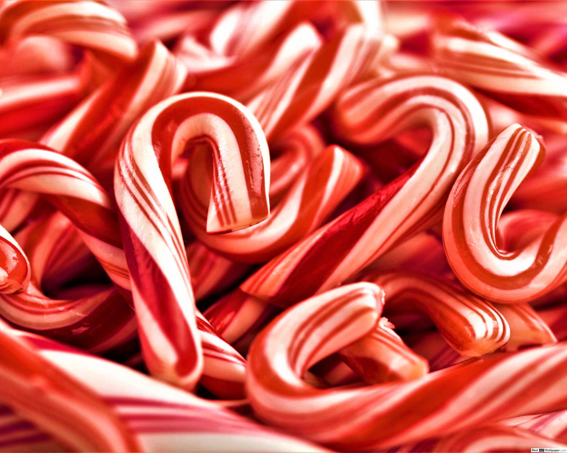Candy Cane Sweets Background