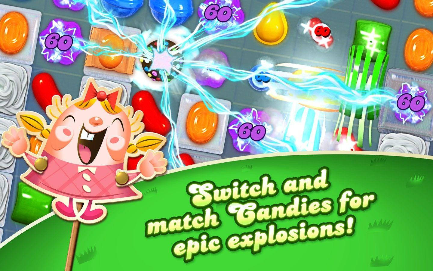 Candy Crush Saga Epic Explosion Background