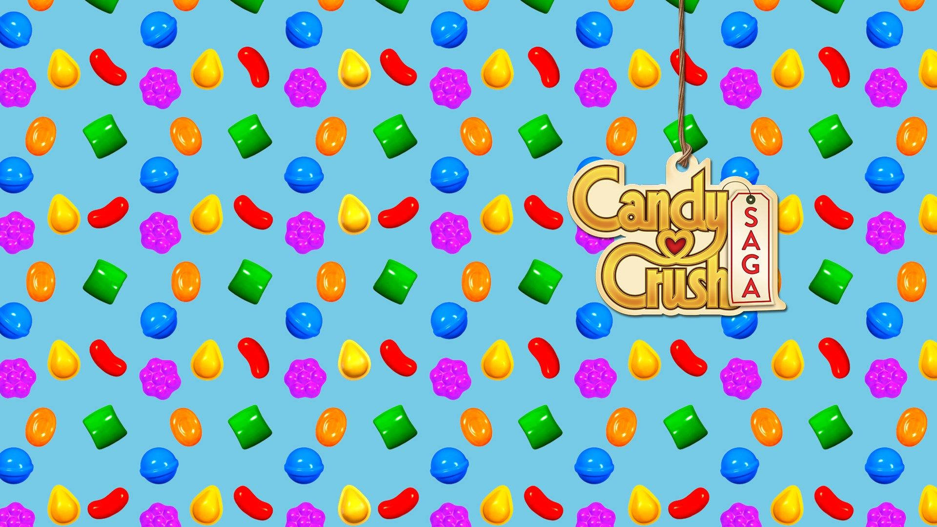 Candy Crush Saga Pattern Background