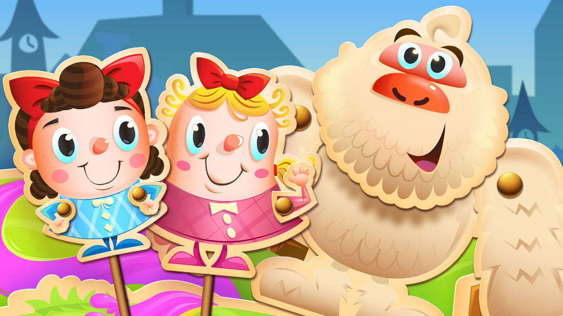 Candy Crush Saga Sisters Kimmy And Tiffi Background