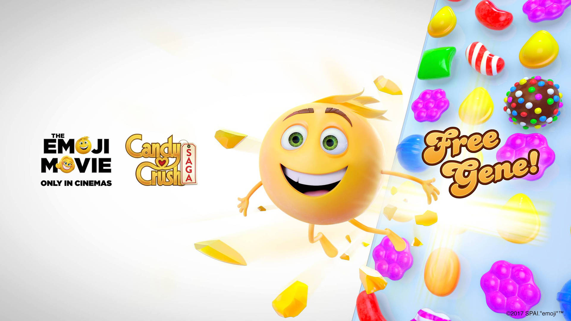 Candy Crush Saga Special In The Emoji Movie Background