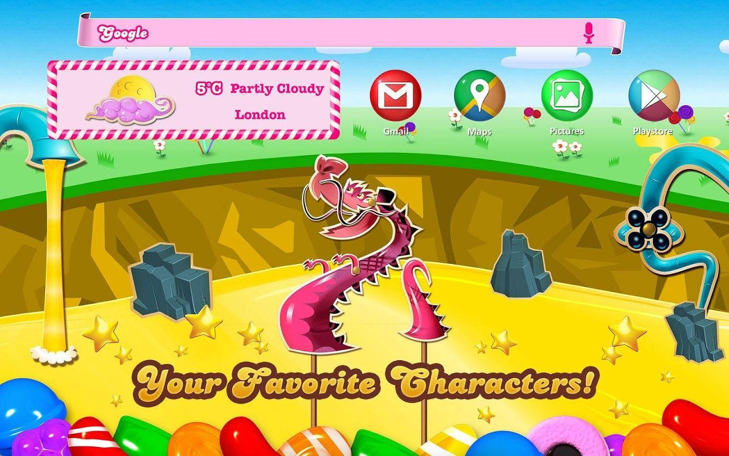 Candy Crush Saga Theme Background Background