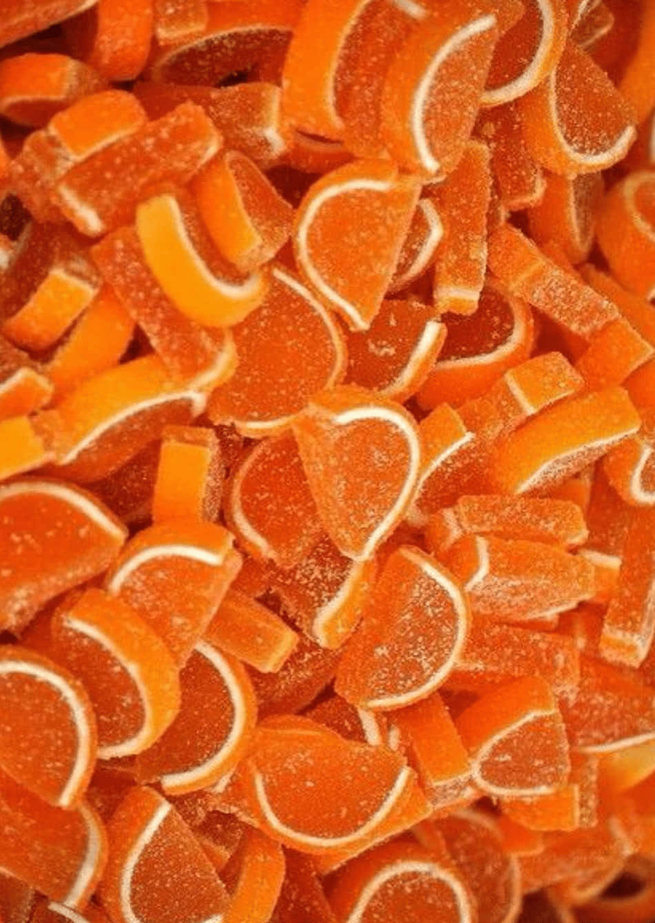 Candy Orange Aesthetic Phone Background