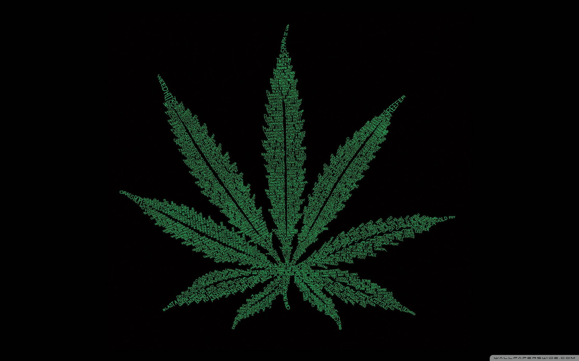 Cannabis Leaf Art Background