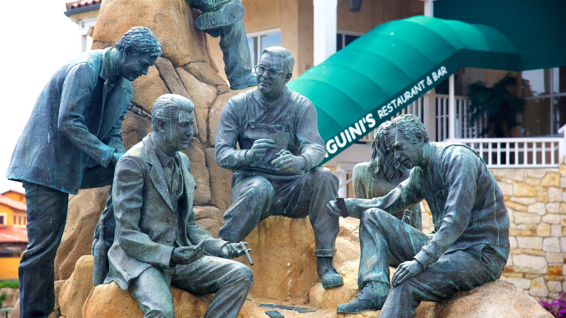 Cannery Row Monument Close Up Background