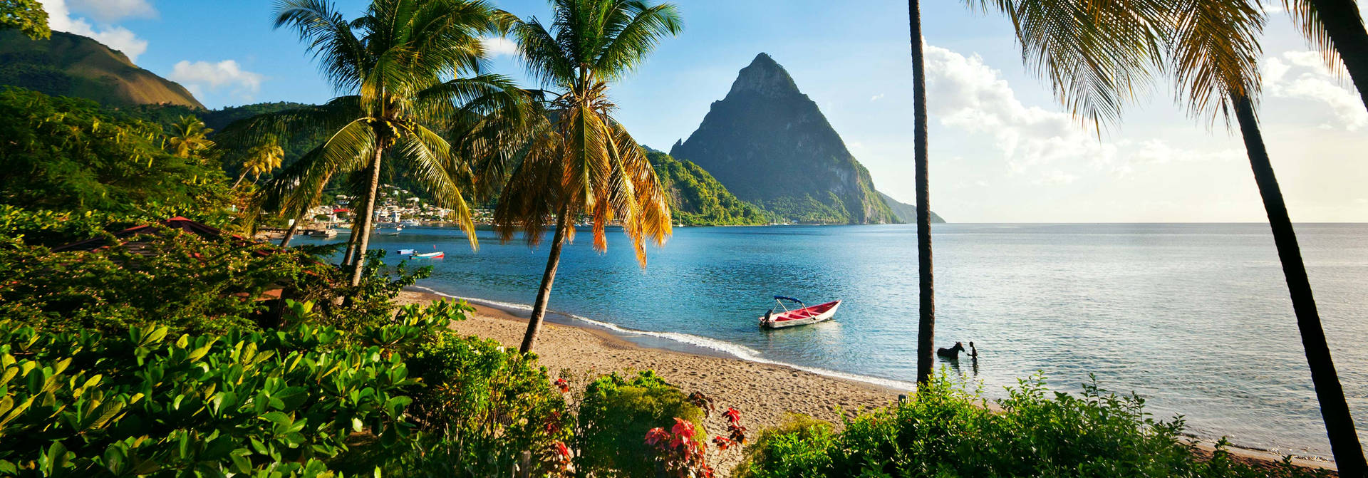 Canoe By The St Lucia Bay